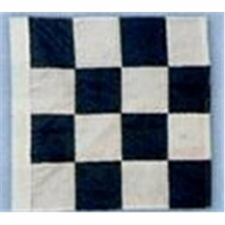 SS COLLECTIBLES Nyl-Glo Black and White Checkered Race Flag-24 in. X 24 in. SS165112